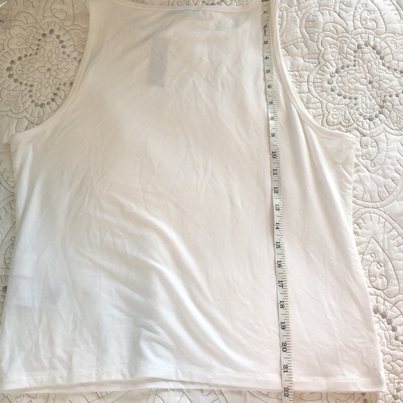 J. Crew White Sleeveless Tank Top Large NWT - Picture 7 of 8